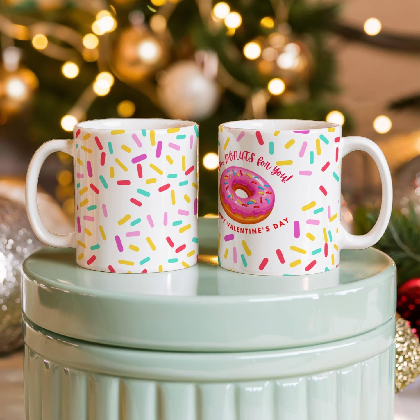 Valentine's Day Love Sips: White Ceramic Mug - Gadget and Glam Shop