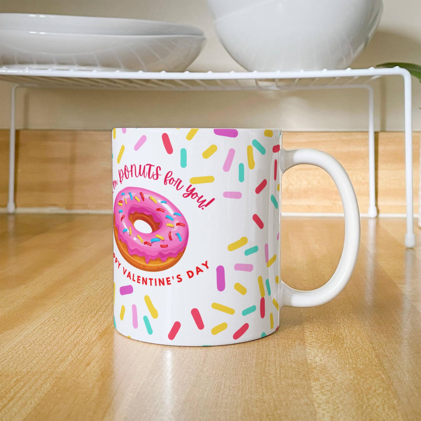 Valentine's Day Love Sips: White Ceramic Mug - Gadget and Glam Shop