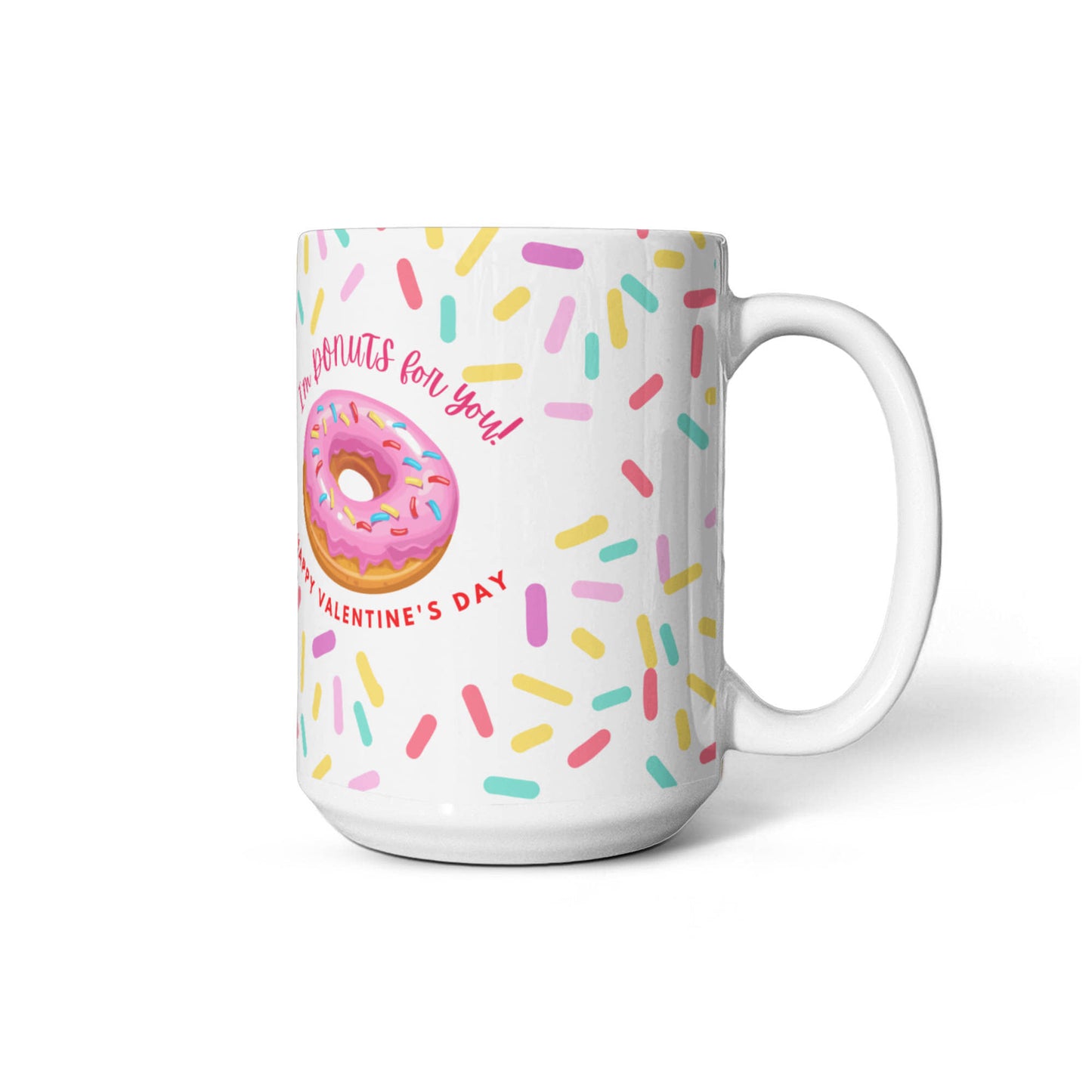 Valentine's Day Love Sips: White Ceramic Mug - Gadget and Glam Shop