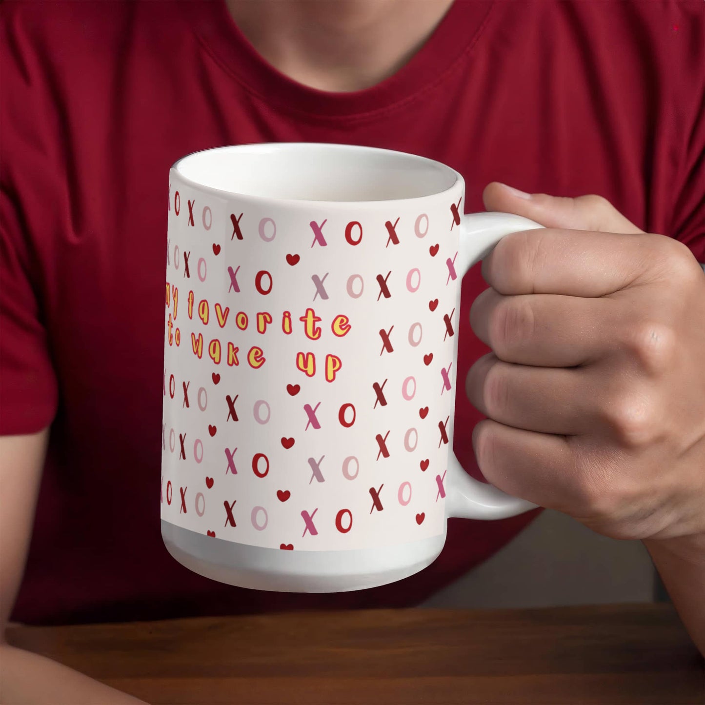Valentine's Day Love Sips: White Ceramic Mug - Gadget and Glam Shop