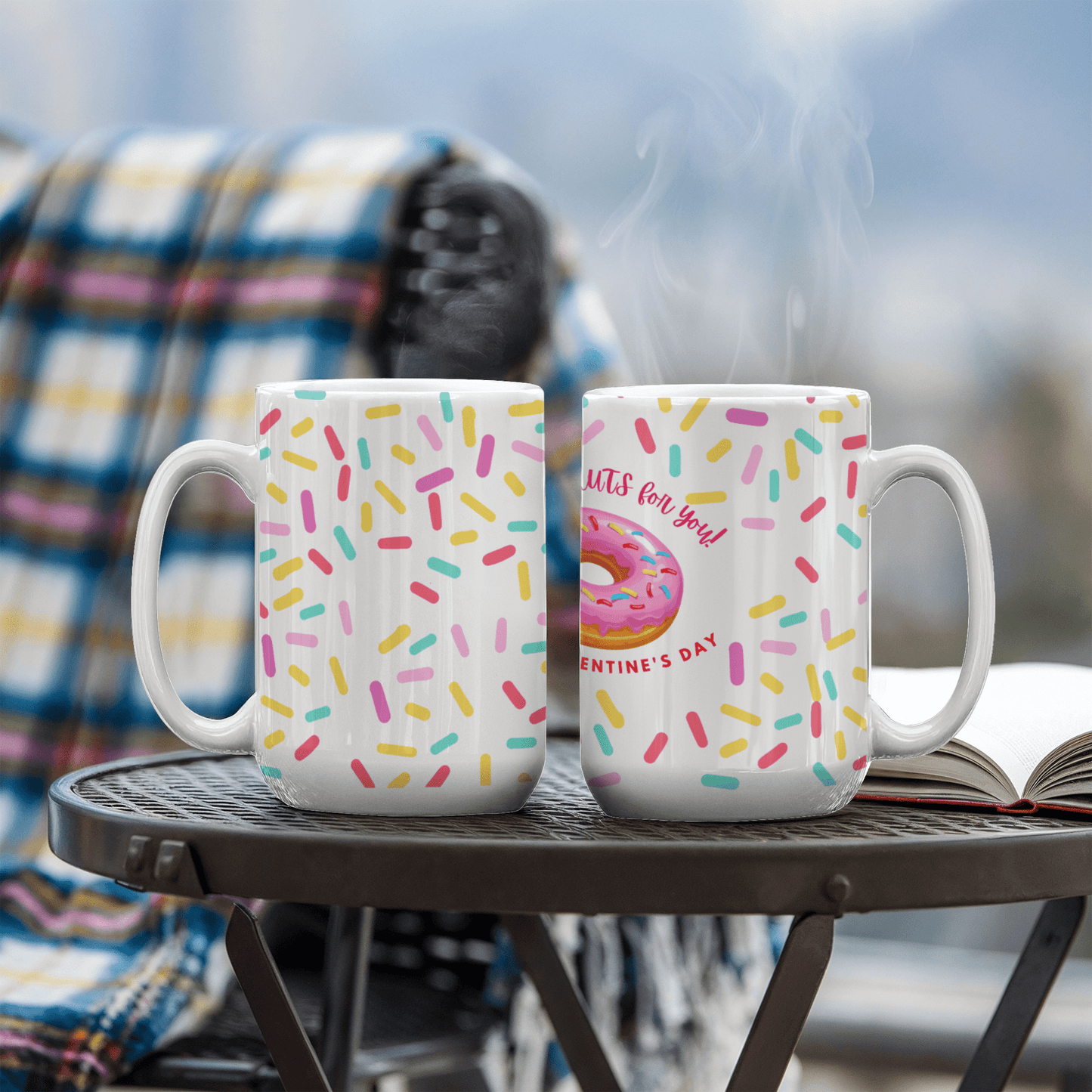 Valentine's Day Love Sips: White Ceramic Mug - Gadget and Glam Shop