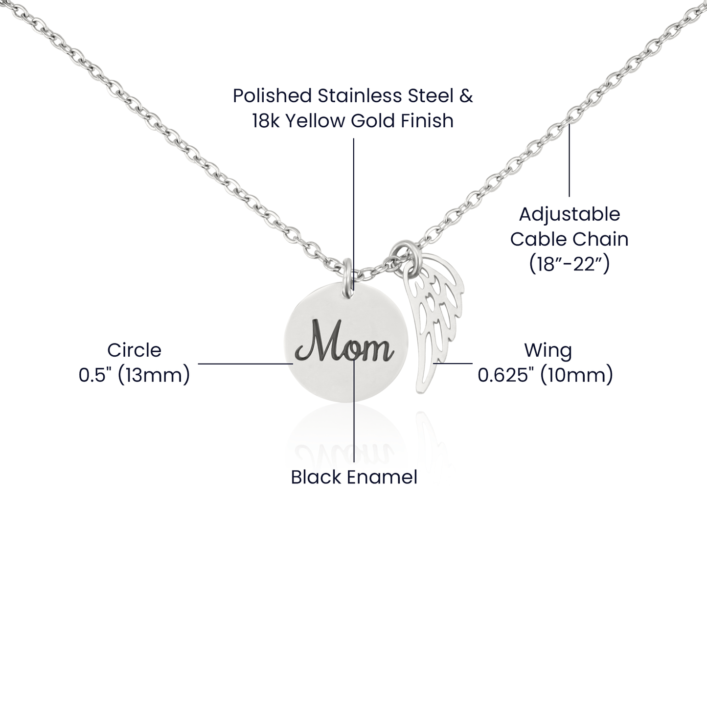 Memorial Necklace – Mom | A Loving Tribute for Mother's Day - Gadget and Glam Shop