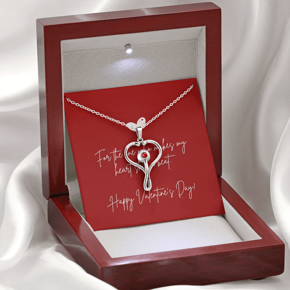 Heartbeat of Love: Valentine's Day HeartScope Necklace - Gadget and Glam Shop