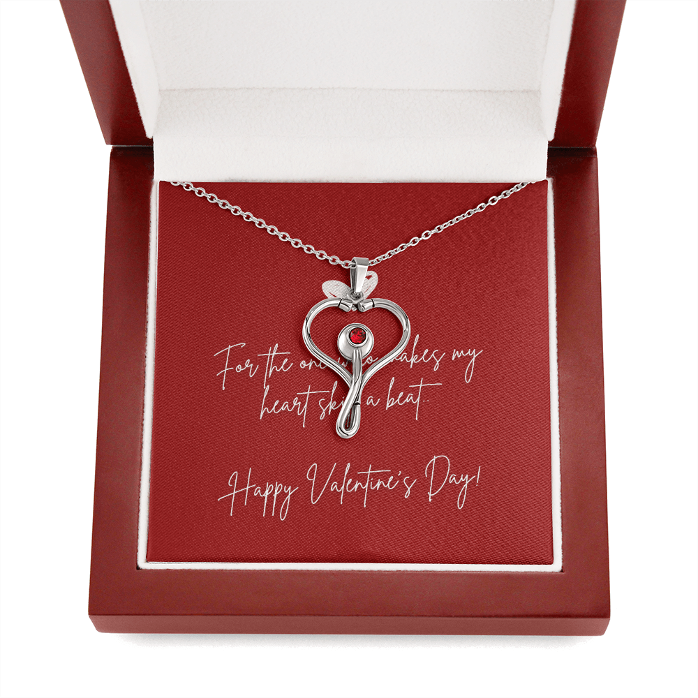Heartbeat of Love: Valentine's Day HeartScope Necklace - Gadget and Glam Shop