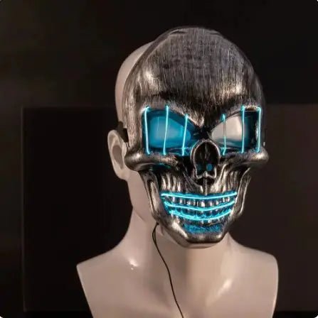 LED Skull Mask - Halloween Cosplay LED Mask - Gadget and Glam Shop