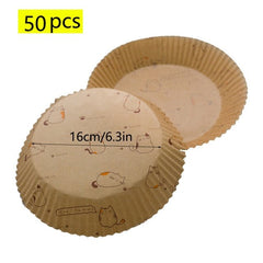 50pcs Air Fryer Disposable Paper Liner - Gadget and Glam Shop