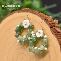 Amethyst Glow: Luxe Elegance with Freshwater Pearls Earrings - Gadget and Glam Shop