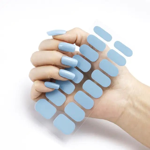 Baby Blue Nail Art - Gadget and Glam Shop