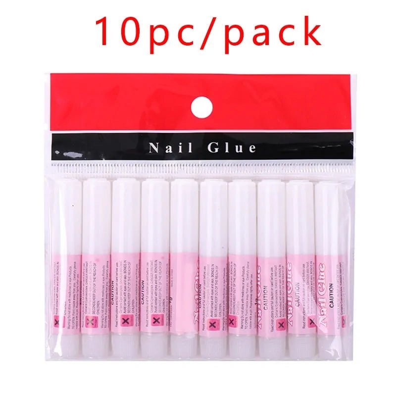 10pc Mini Beauty Nail Glue Set for Nail Art and Rhinestones - Gadget and Glam Shop