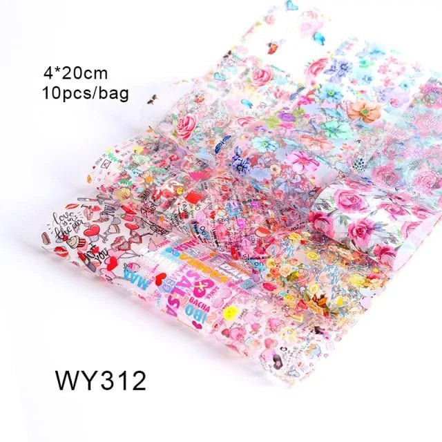 20*4cm Mix Nail Art Transfer Sticker - Gadget and Glam Shop
