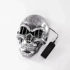 LED Skull Mask - Halloween Cosplay LED Mask - Gadget and Glam Shop