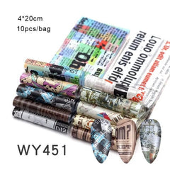 20*4cm Mix Nail Art Transfer Sticker - Gadget and Glam Shop