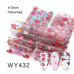 20*4cm Mix Nail Art Transfer Sticker - Gadget and Glam Shop
