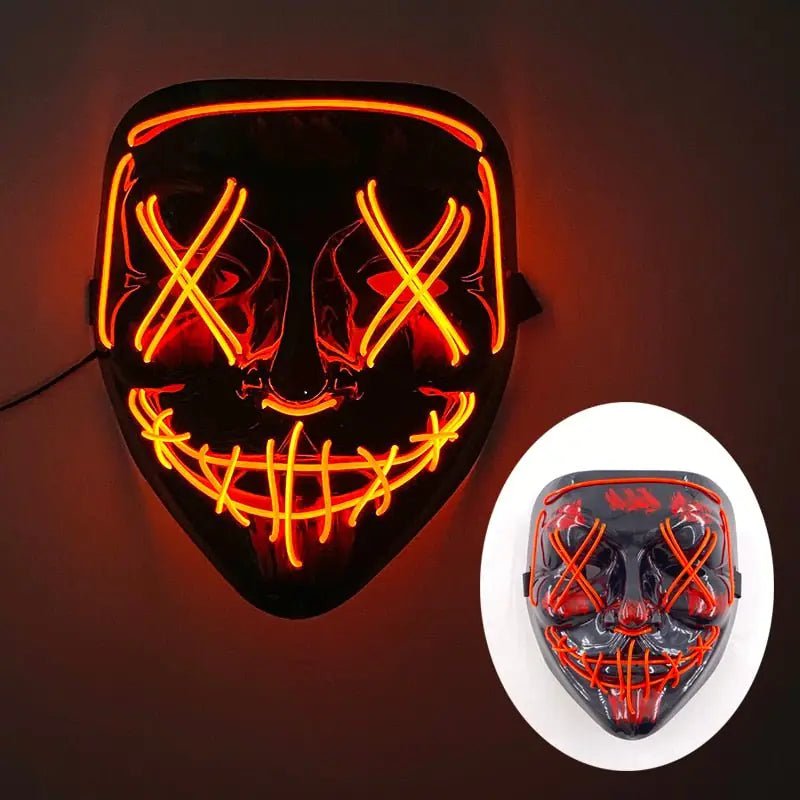 Led Halloween Mask Light Up Mask for Festival Cosplay - Gadget and Glam Shop