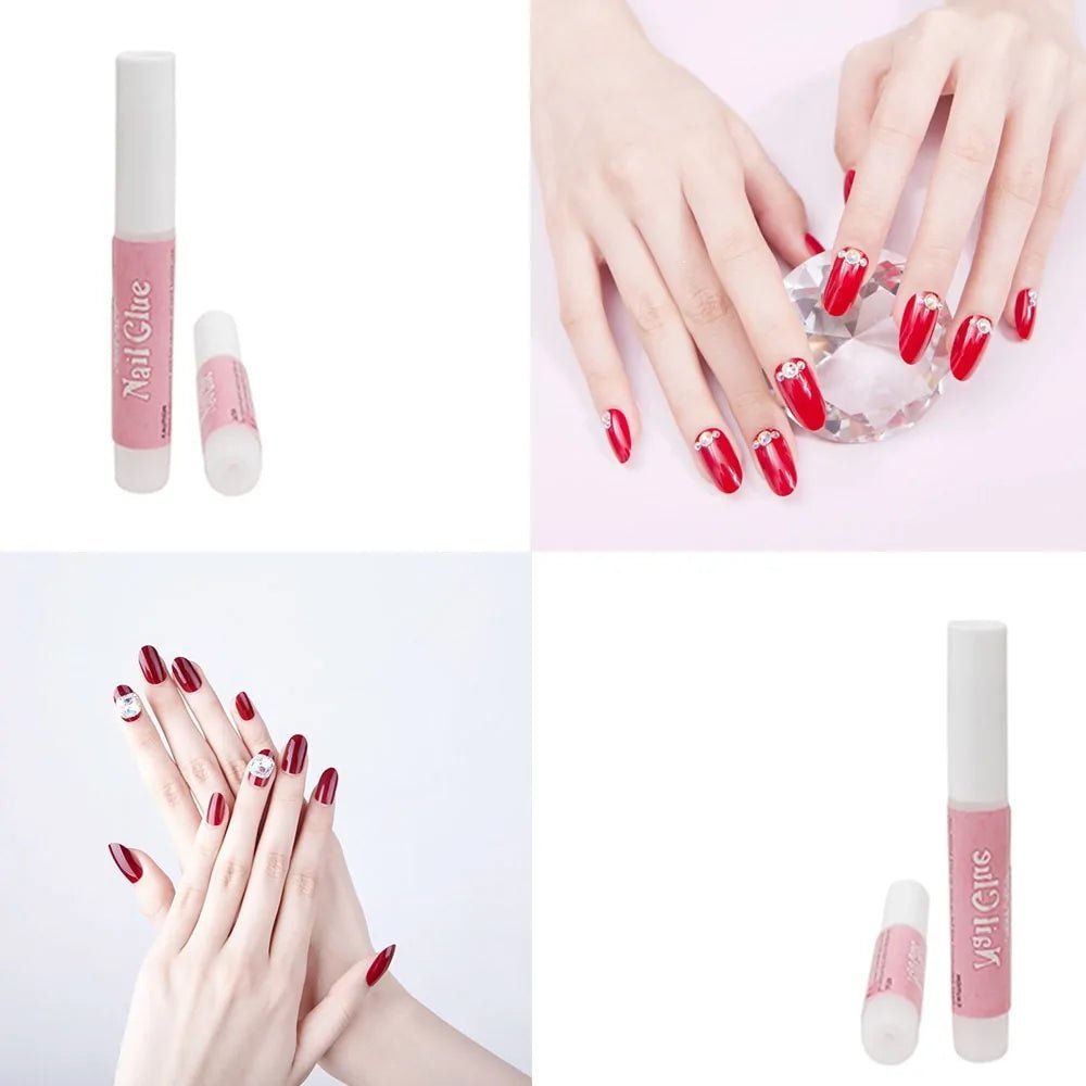 10pc Mini Beauty Nail Glue Set for Nail Art and Rhinestones - Gadget and Glam Shop