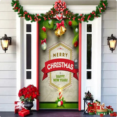 Christmas Forest Background Fabric Door Hanging for Christmas Party Decoration - Gadget and Glam Shop