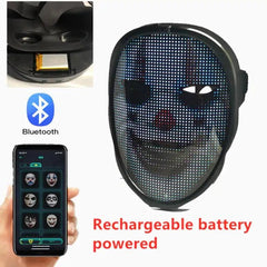 Bluetooth Light Up LED Mask - Gadget and Glam Shop