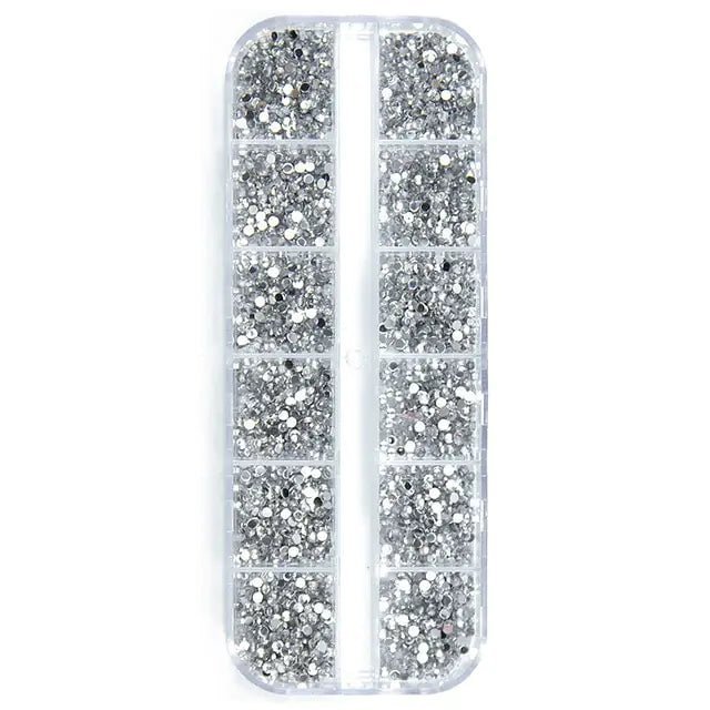 Box Nail Art Flat Back Crystal Rhinestone - Gadget and Glam Shop