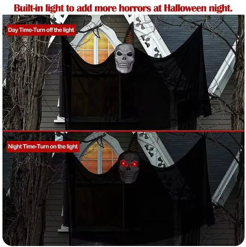 LED Hanging Skull Ghost Halloween Decor - Gadget and Glam Shop