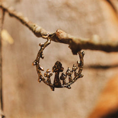 Ancient Gold Mushroom Earrings - Gadget and Glam Shop