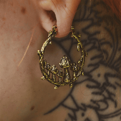Ancient Gold Mushroom Earrings - Gadget and Glam Shop