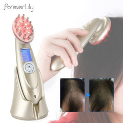 Electric Laser Hair Growth Comb Infrared EMS RF Vibration Massager Microcurrent Hair Care Hair Loss Treatment Hair Regrowth - Gadget and Glam Shop