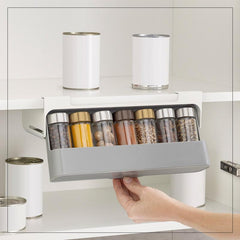 Kitchen Self - Adhesive Wall - Mounted Spice Organizer - Gadget and Glam Shop