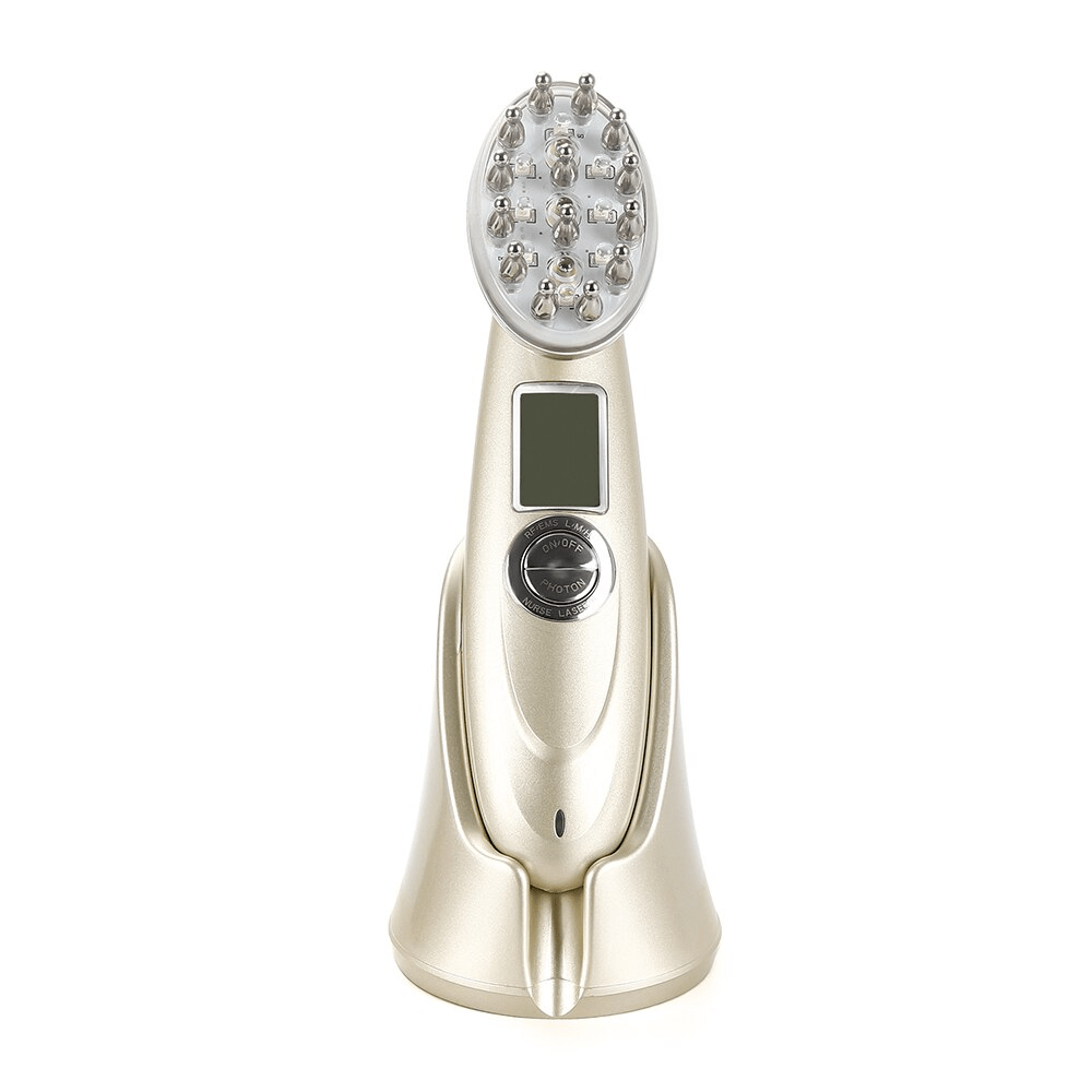Electric Laser Hair Growth Comb Infrared EMS RF Vibration Massager Microcurrent Hair Care Hair Loss Treatment Hair Regrowth - Gadget and Glam Shop
