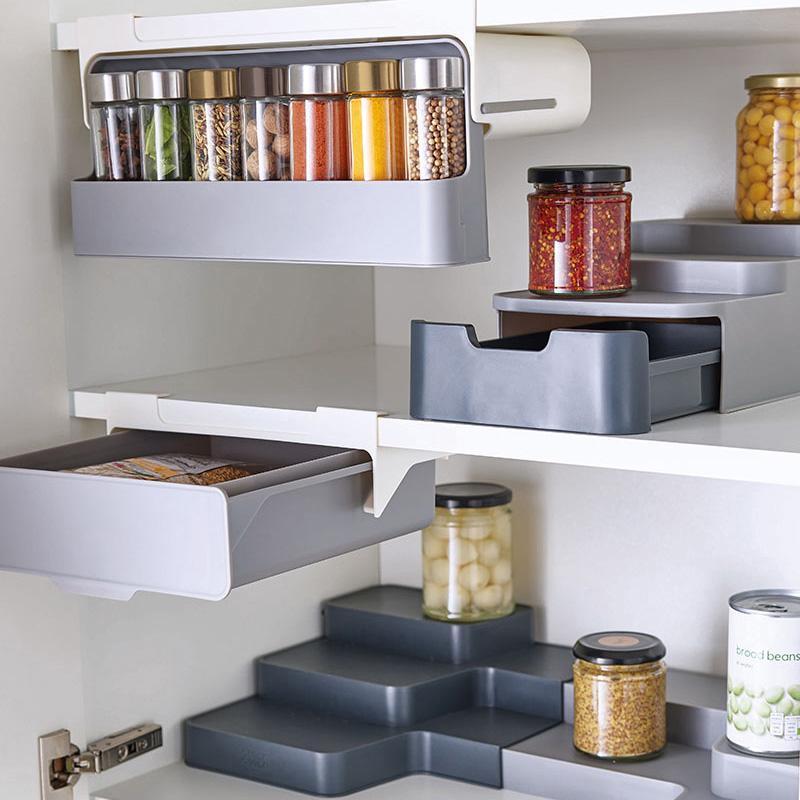 Kitchen Self - Adhesive Wall - Mounted Spice Organizer - Gadget and Glam Shop