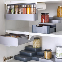 Kitchen Self - Adhesive Wall - Mounted Spice Organizer - Gadget and Glam Shop