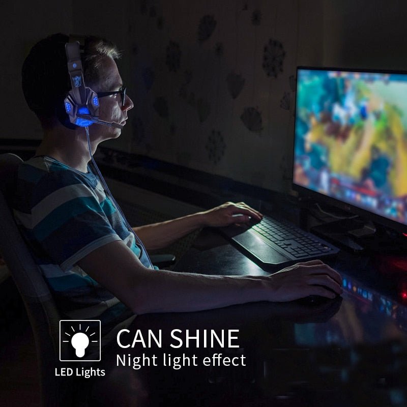 Led Light Wired Gamer Headset - Gadget and Glam Shop