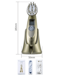 Electric Laser Hair Growth Comb Infrared EMS RF Vibration Massager Microcurrent Hair Care Hair Loss Treatment Hair Regrowth - Gadget and Glam Shop
