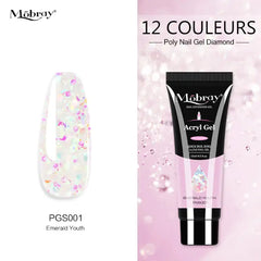 Poly Acrylic Gel: 15ML UV Gel for Nail Extension - 38 Colors