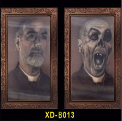 3D Halloween Face Changing Ghost Portrait