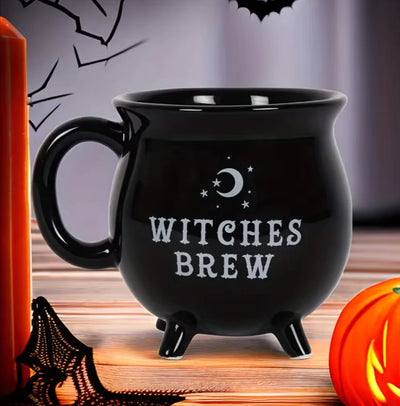 Spooky Sips: Enchanting Ceramic Witch Coffee Mug for Halloween Joy