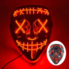 Led Halloween Mask Light Up Mask for Festival Cosplay