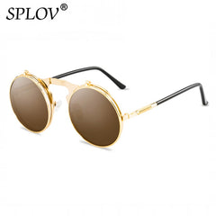 Vintage Steampunk Flip Sunglasses