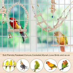 Valentine's Day for Your - Bird Parrot Swing Toys for