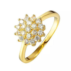 1.5 Carat Diamond Ring: 14K Yellow Gold Anillos Bizuteria Gemstone