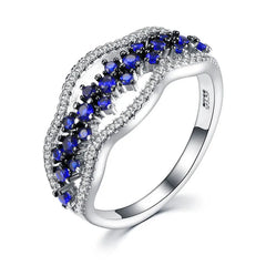 Cellacity Sapphire Rings for Women: 925 Sterling Silver Fine Jewelry with Gemstones