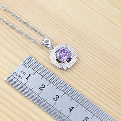 Amethyst Harmony - A Symphony of Elegance in Sterling Silver