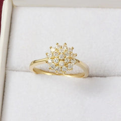 1.5 Carat Diamond Ring: 14K Yellow Gold Anillos Bizuteria Gemstone