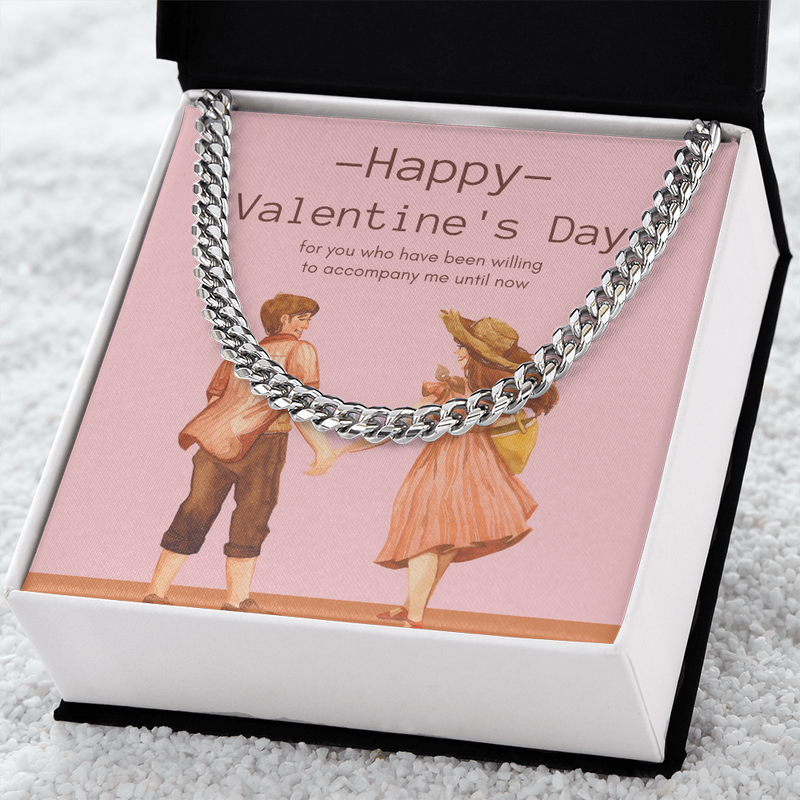 Valentine's Day Elegance: Cuban Link Chain Necklace