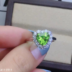 KJJEAXCMY 925 Sterling Silver Boutique Jewelry with Stunning Natural Peridot Gemstone