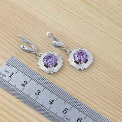 Amethyst Harmony - A Symphony of Elegance in Sterling Silver