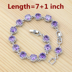 Amethyst Harmony - A Symphony of Elegance in Sterling Silver