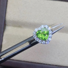 KJJEAXCMY 925 Sterling Silver Boutique Jewelry with Stunning Natural Peridot Gemstone