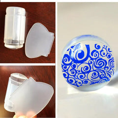 French Transparent Nail Art Stamping Tool