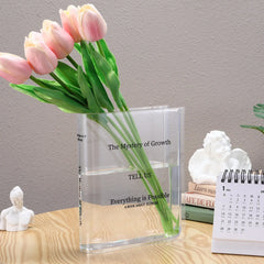 Transparent Glas Book Vase