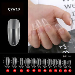 120Pcs Clear Gel X Manicure Tips - Seamless Stiletto/Coffin No Mark Fake Nails